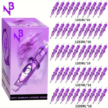 (TN50-PD-RL)NB tattoo ink cartridge needle set 50 pens