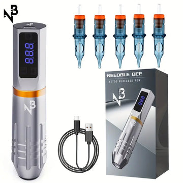 (TP-03)Wireless Tattoo Machine Kit+5PCS Needles